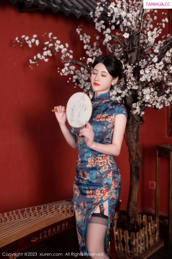 陈诗诗 诗诗 [XiuRen]高清写真图 2023.07.10 No.7051 诗诗kiki 旗袍黑丝第12张图片